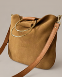 TWO-SIDED O-RING BAG BROWN
