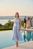 DAPHNE DRESS BABYBLUE SATIN/MORE COLOURS