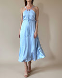 DAPHNE DRESS BABYBLUE SATIN/MORE COLOURS
