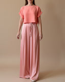 PALAZZO PANTS LIGHT CORAL/MORE COLOURS