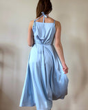 DAPHNE DRESS BABYBLUE SATIN/MORE COLOURS