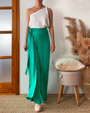 GAIA TOP WHITE SATIN