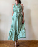 LONG SLEEVELESS RUBY DRESS MINT GREEN