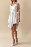 PETIT JUNE DRESS WHITE SATIN