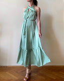 LONG SLEEVELESS RUBY DRESS MINT GREEN