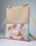 QUILT MOSAIC ZIPPER BACKPACK/TOTEBAG 1.