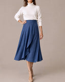 WRAPSKIRT/DRESS DENIM