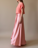 MAXI WRAPSKIRT/DRESS LIGHT CORAL/MORE COLOURS
