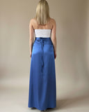 FOLDED SERA MAXI SKIRT CORNFLOWER BLUE/MORE COLOURS