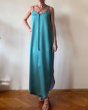 STRAP JUNE DRESS WATERGREEN SATIN