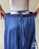 FOLDED SERA MAXI SKIRT CORNFLOWER BLUE/MORE COLOURS