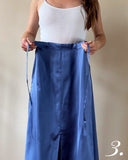 FOLDED SERA MAXI SKIRT CORNFLOWER BLUE/MORE COLOURS