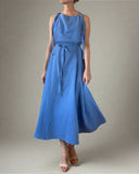 DAPHNE DRESS DOUBLE GAUZE/MARINA/MORE COLOURS