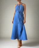 DAPHNE DRESS DOUBLE GAUZE/MARINA/MORE COLOURS