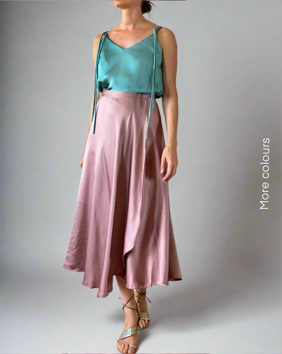 WRAPSKIRT PEONY PINK/MORE COLOURS