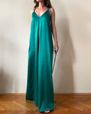 SATIN OVERALL EMERALD