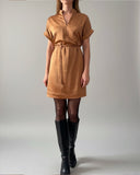 ASHA DRESS GOLD SATIN/MORE COLOURS