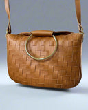 FULL WOVEN CINNAMON MINI O-RING BAG