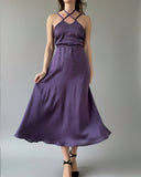 DAPHNE DRESS FESTIVE LILAC SATIN/MORE COLOURS