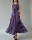 DAPHNE DRESS FESTIVE LILAC SATIN/MORE COLOURS