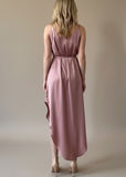 MACRAME JUNE DRESS PEONY PINK SATIN/MORE COLOURS
