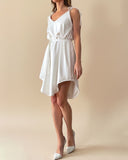 PETIT JUNE DRESS WHITE SATIN