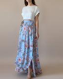 MAXI WRAPSKIRT/DRESS SPRING FLOWERS
