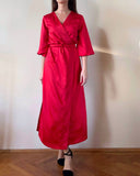 KYOTO WRAPDRESS RED SATIN/MORE COLOURS