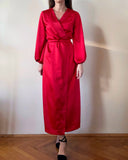 KYOTO WRAPDRESS RED SATIN/MORE COLOURS