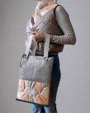 QUILT MOSAIC ZIPPER BACKPACK/TOTEBAG 2.