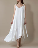CALYPSO DRESS WHITE/MORE TEXTURES