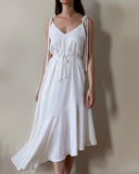 CALYPSO DRESS WHITE/MORE TEXTURES