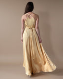 MAXI DAPHNE DRESS YASMINE YELLOW SATIN/MORE COLOURS