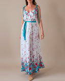 IRIS DRESS RED FLOWERS