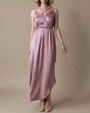 STRAP JUNE DRESS PEONY PINK SATIN/MORE COLOURS