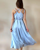 DAPHNE DRESS BABYBLUE SATIN/MORE COLOURS