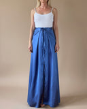 FOLDED SERA MAXI SKIRT CORNFLOWER BLUE/MORE COLOURS