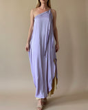 REVERSIBLE GAIA DRESS PASTEL VIOLET-YASMINE YELLOW