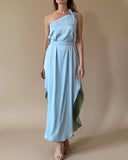 REVERSIBLE GAIA DRESS BABYBLUE-MINT