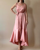 FRIDA DRESS LIGHT CORAL SATIN/MORE COLOURS