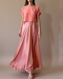 MAXI WRAPSKIRT/DRESS LIGHT CORAL/MORE COLOURS