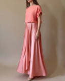 MAXI WRAPSKIRT/DRESS LIGHT CORAL/MORE COLOURS