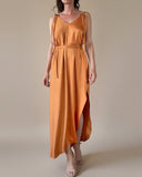 COLOURBLOCK FLORA DRESS PEACH