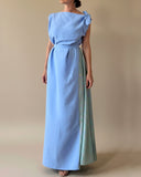 POPPY DRESS LIGHT AZURE