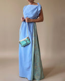 POPPY DRESS LIGHT AZURE