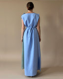 POPPY DRESS LIGHT AZURE