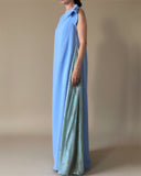 POPPY DRESS LIGHT AZURE