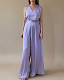 PALAZZO PANTS PASTEL VIOLET/MORE COLOURS