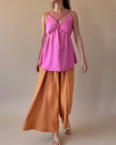 MIDI FOLDED PALAZZO PANTS PEACH/ MORE COLOURS