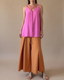 MIDI FOLDED PALAZZO PANTS PEACH/ MORE COLOURS